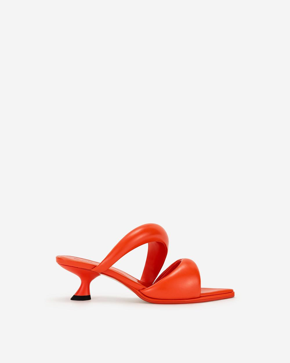 Buty JW PEI JW PEI Sara Mule Women Czerwone | PL1480QZ