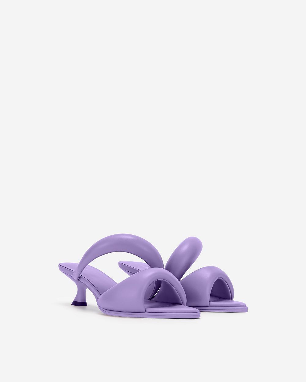 Buty JW PEI JW PEI Sara Mule Women Fioletowe | PL1482EX