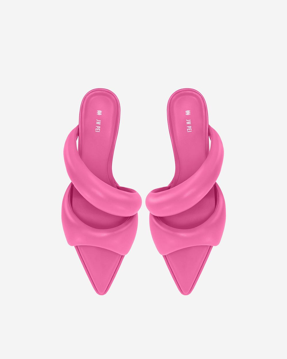 Buty JW PEI JW PEI Sara Mule Women Różowe | PL1483RW