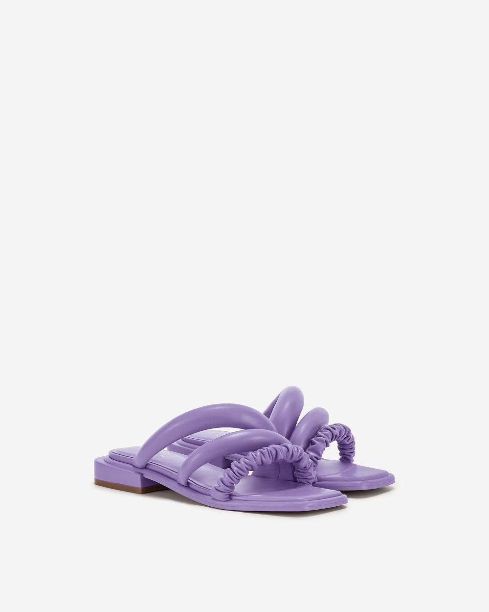 Buty JW PEI Jada Płaskie Mule Women Fioletowe | PL1475CE