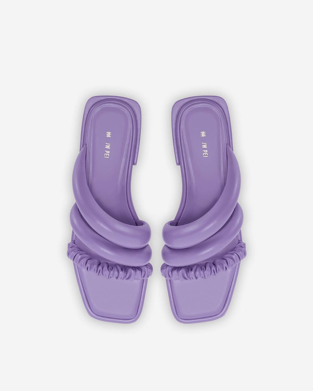 Buty JW PEI Jada Płaskie Mule Women Fioletowe | PL1475CE