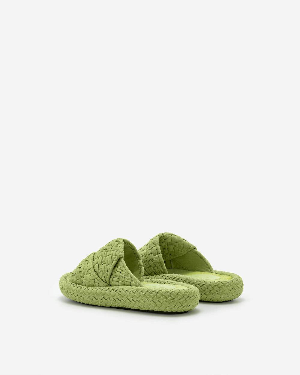 Buty JW PEI Lilah Woven Platformie Sandal Women Zielone | PL1490AP