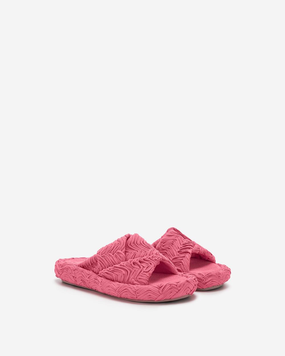 Buty JW PEI Lilah Woven Platformie Sandal Women Różowe | PL1491SO