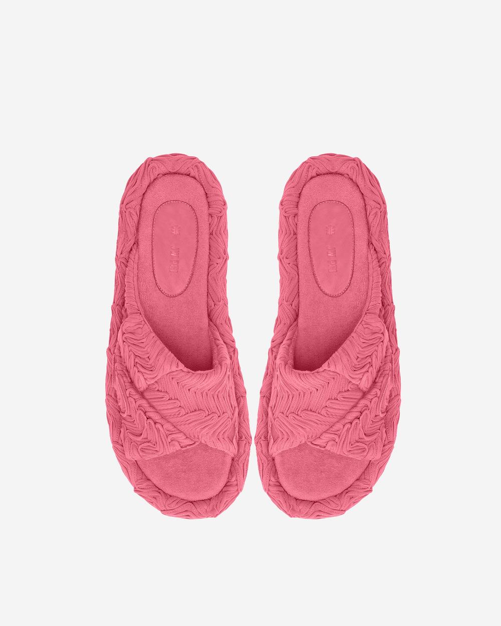 Buty JW PEI Lilah Woven Platformie Sandal Women Różowe | PL1491SO