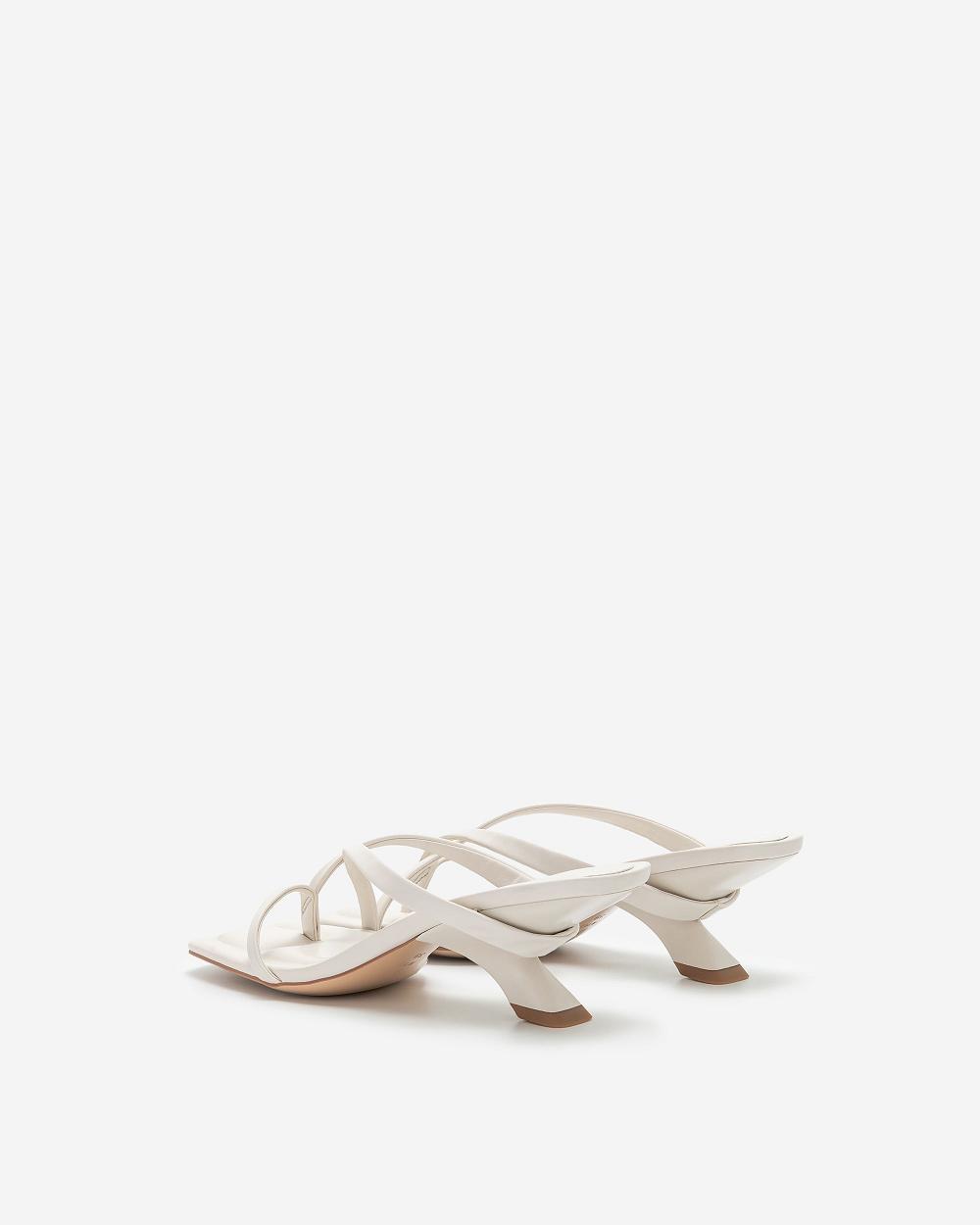 Buty JW PEI Maeve Z Paskami Mule Women Białe | PL1502VD