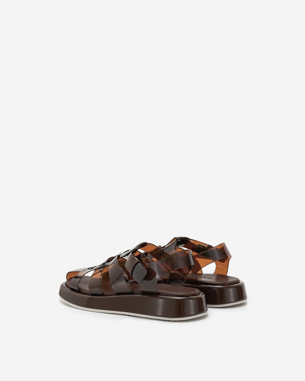 Buty JW PEI Piper Platformie Sandal Women Kawa | PL1504NB