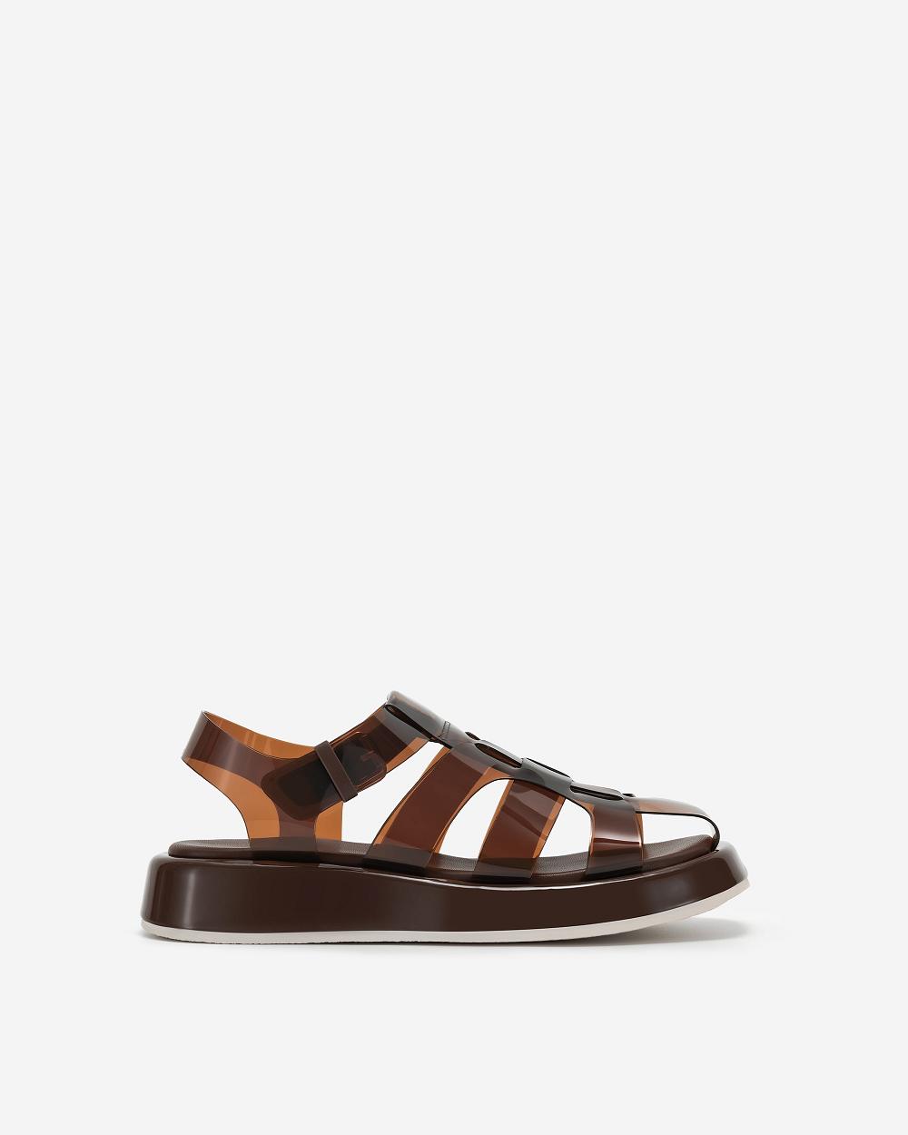 Buty JW PEI Piper Platformie Sandal Women Kawa | PL1504NB