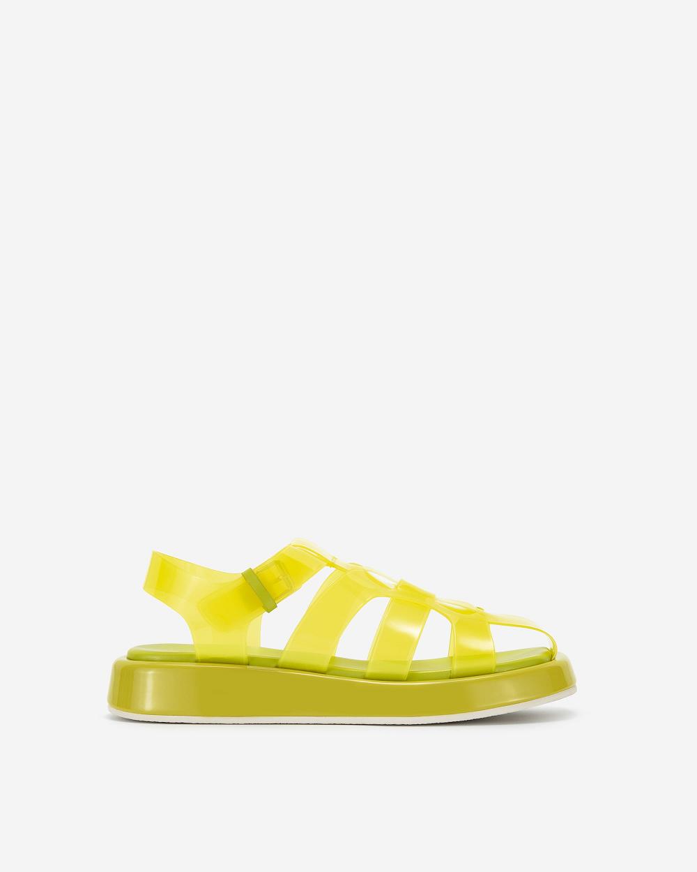 Buty JW PEI Piper Platformie Sandal Women Żółte | PL1505MA