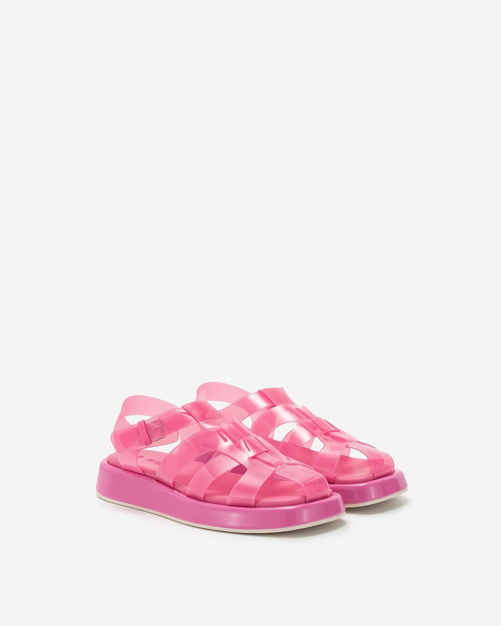 Buty JW PEI Piper Platformie Sandal Women Różowe | PL1506QZ