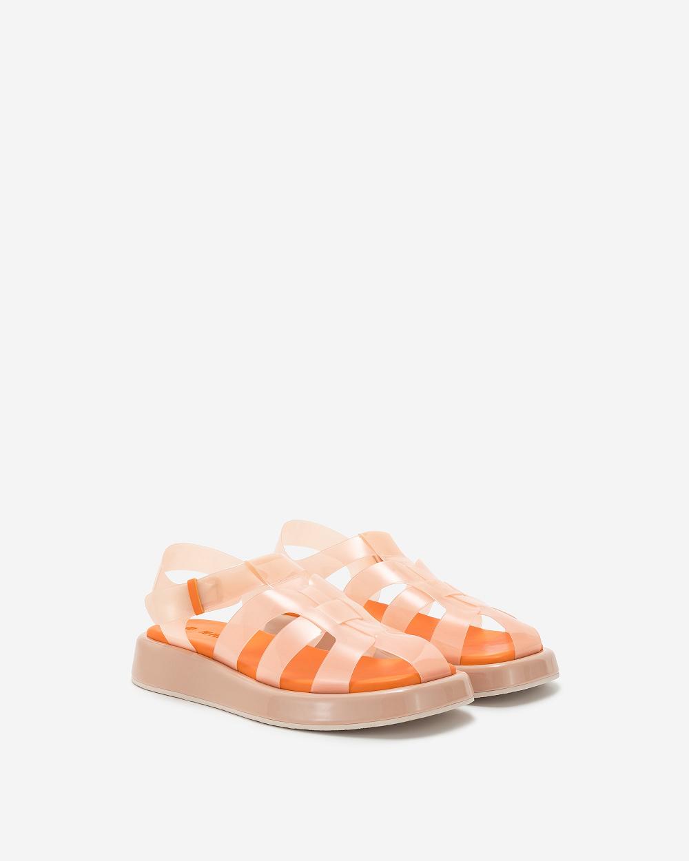 Buty JW PEI Piper Platformie Sandal Women Beżowe Pomarańczowe | PL1507WY