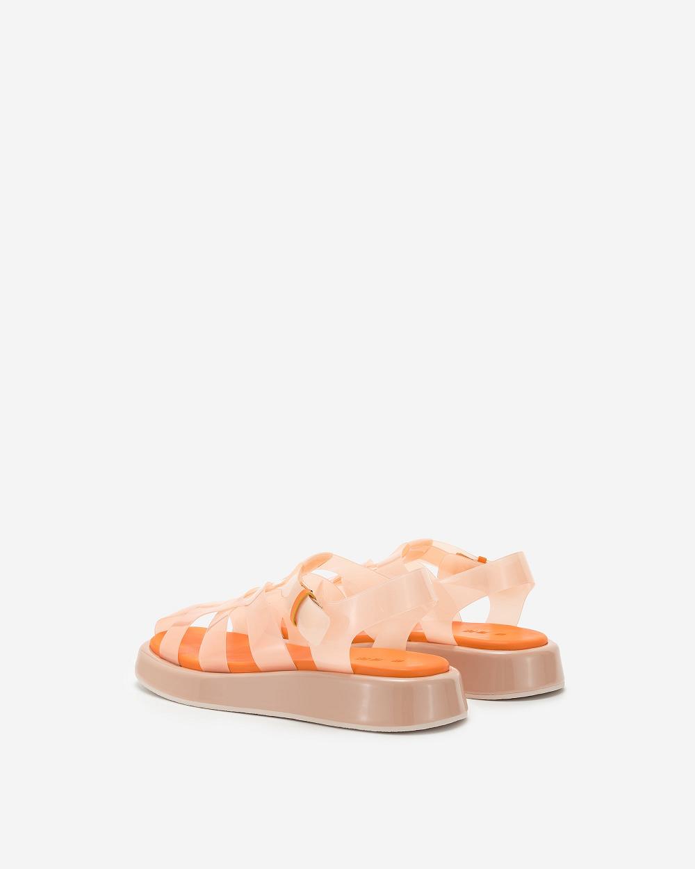 Buty JW PEI Piper Platformie Sandal Women Beżowe Pomarańczowe | PL1507WY