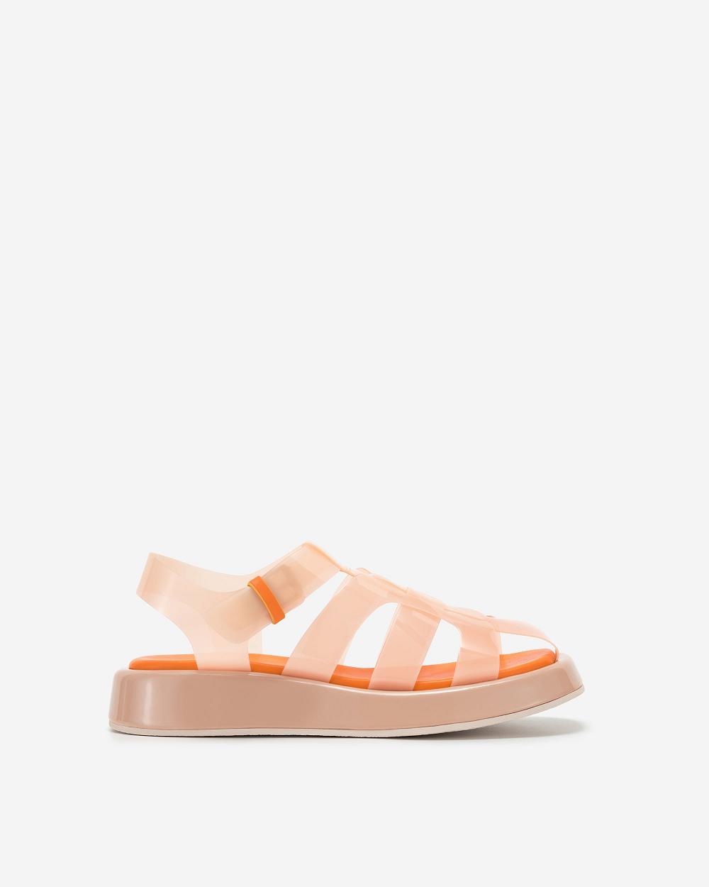 Buty JW PEI Piper Platformie Sandal Women Beżowe Pomarańczowe | PL1507WY