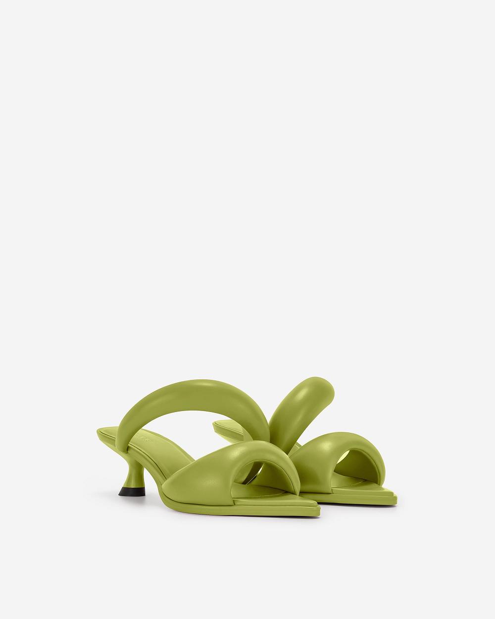 Buty JW PEI Sara Mule Women Oliwkowe | PL1511YU