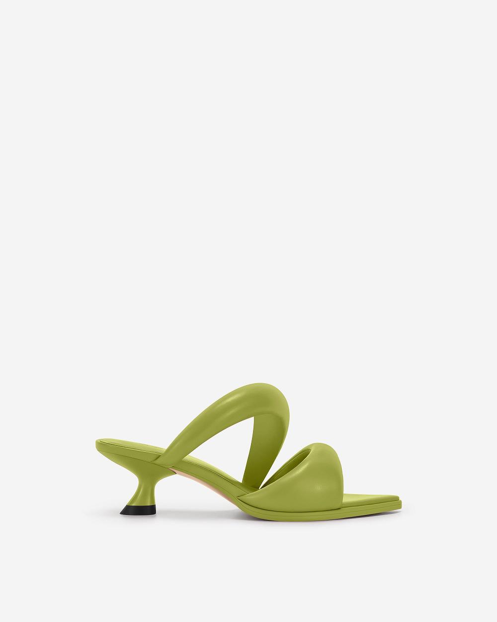 Buty JW PEI Sara Mule Women Oliwkowe | PL1511YU