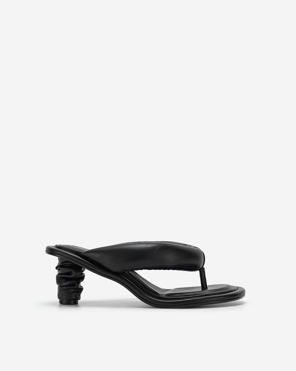 Buty JW PEI Talia Puffed Sandal Women Czarne | PL1518DN