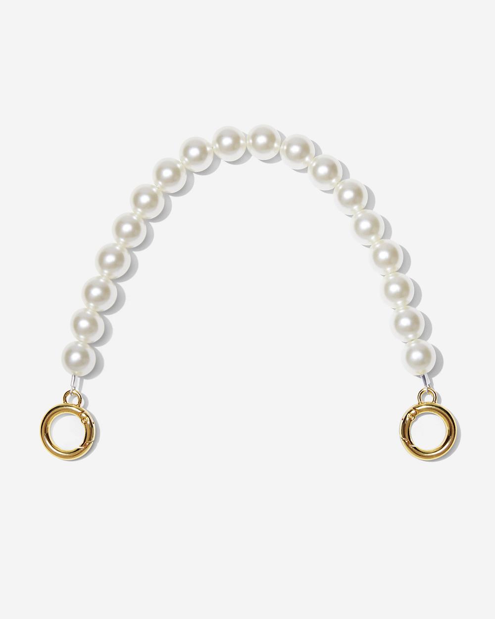 Pasek Łańcuszkowy JW PEI Anna Medium Faux Pearl Women Białe | PL1371CE