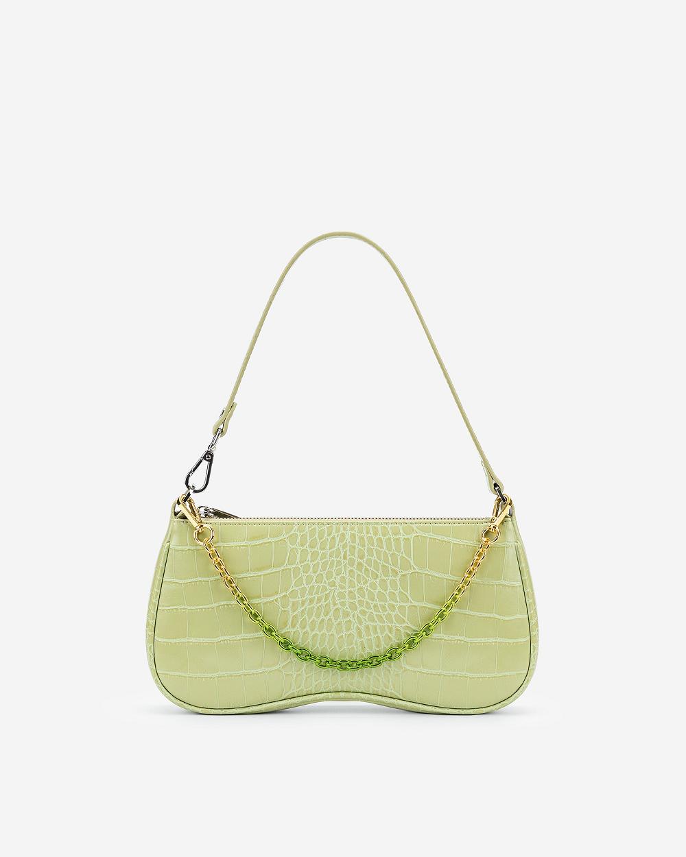 Pasek Łańcuszkowy JW PEI Isla Gradient Women Zielone | PL1379RW