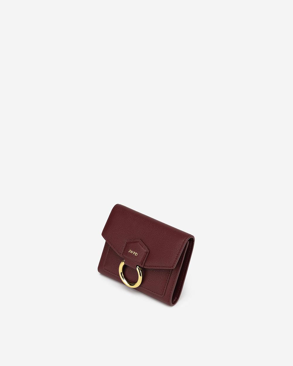 Portfele JW PEI Stella Women Bordowe | PL1519FM