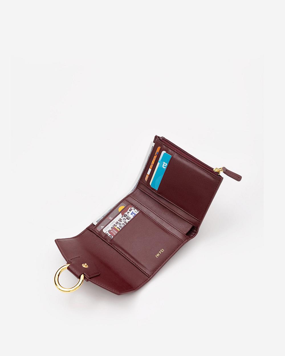 Portfele JW PEI Stella Women Bordowe | PL1519FM