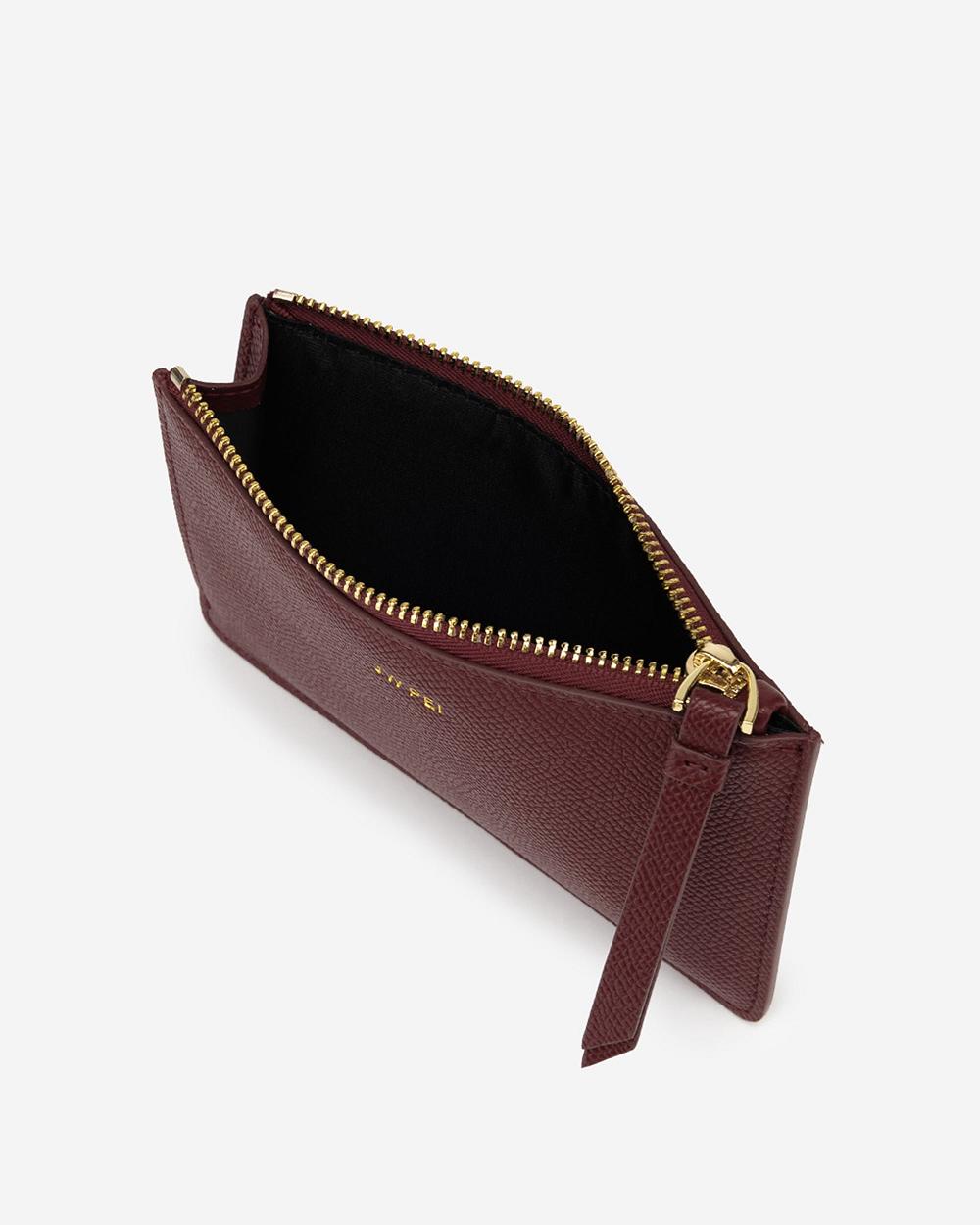 Posiadacz Karty JW PEI Quinn Zipped Women Bordowe | PL1356UT