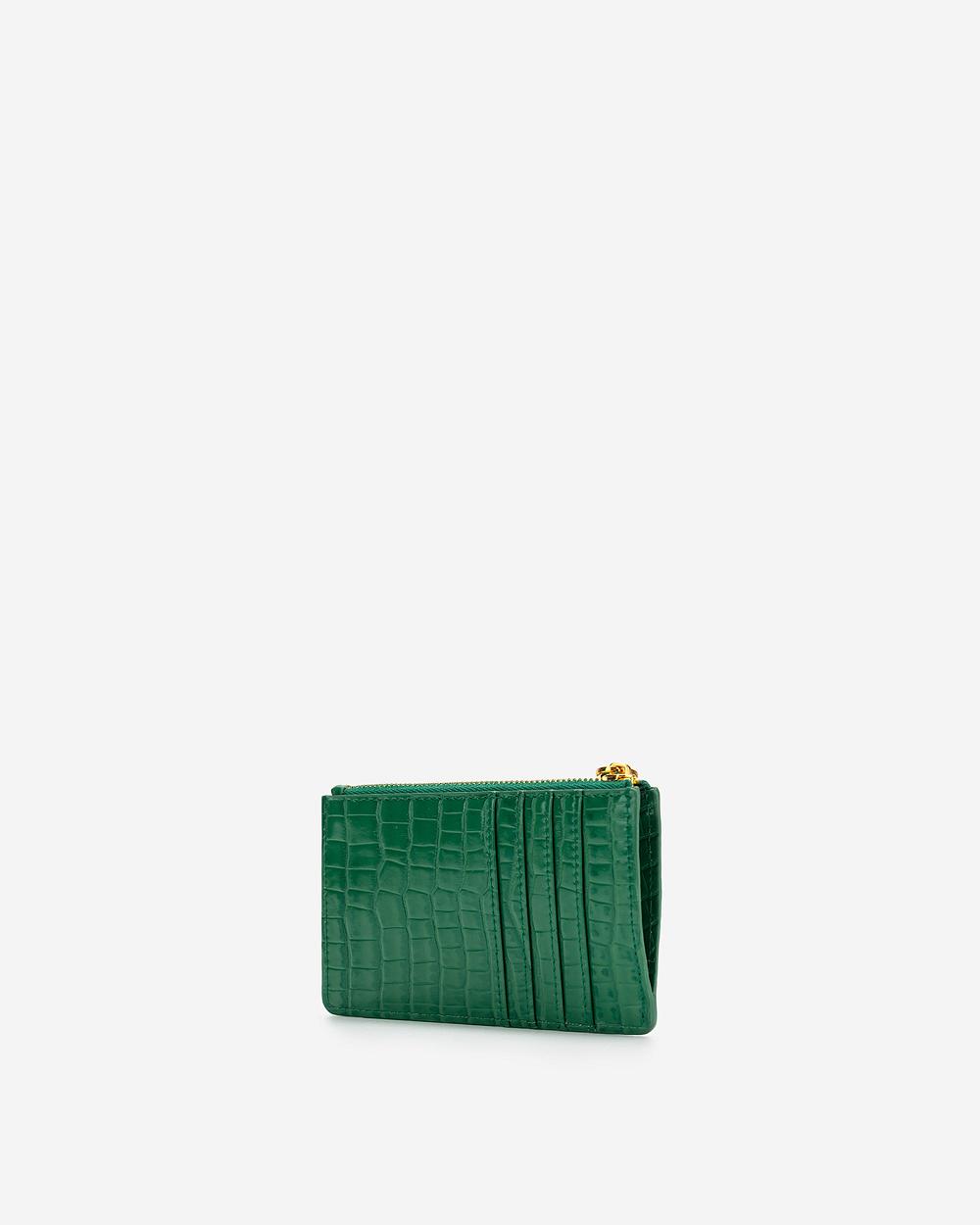 Posiadacz Karty JW PEI Quinn Zipped Women Zielone | PL1357IS