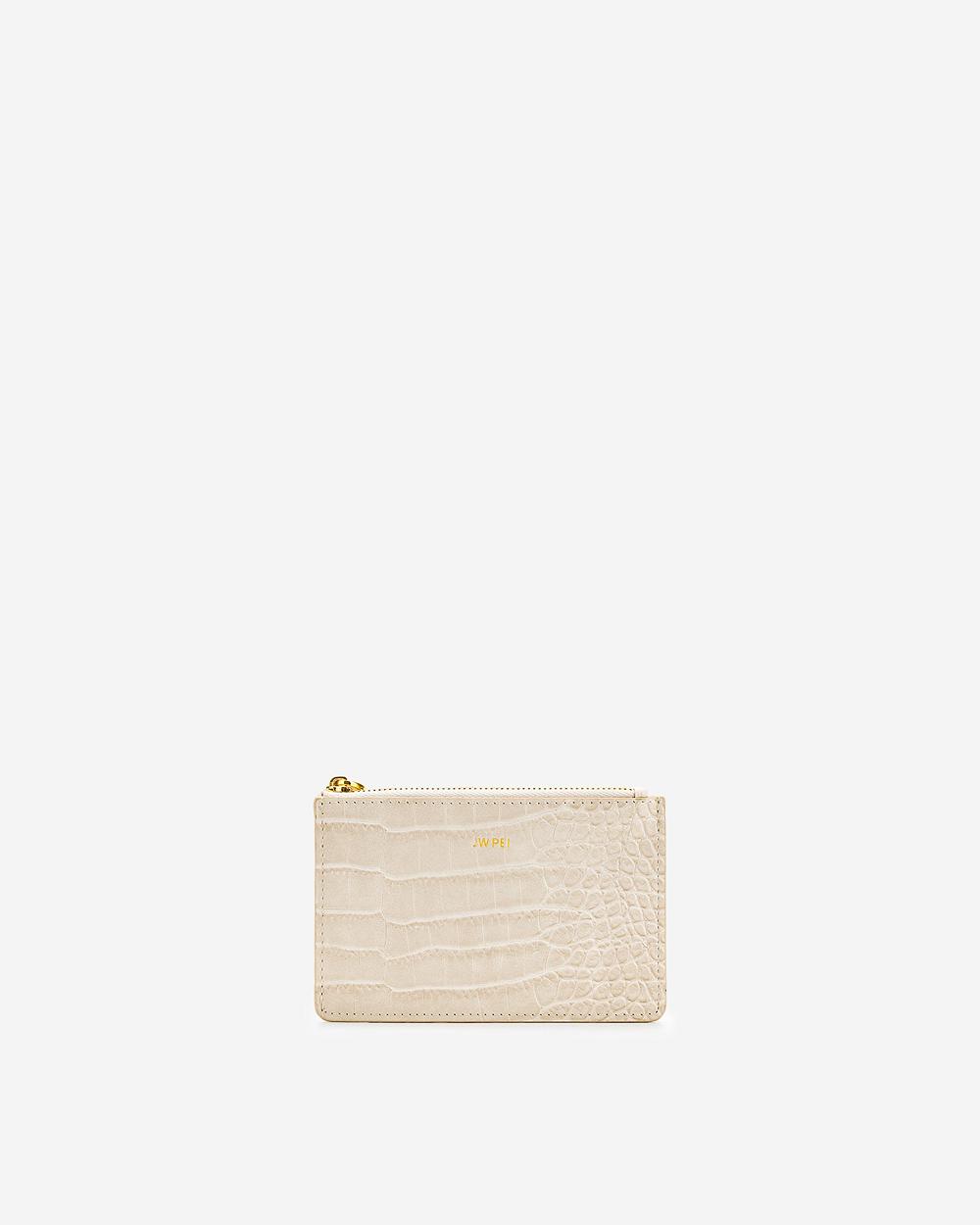 Posiadacz Karty JW PEI Quinn Zipped Women Białe | PL1361SO