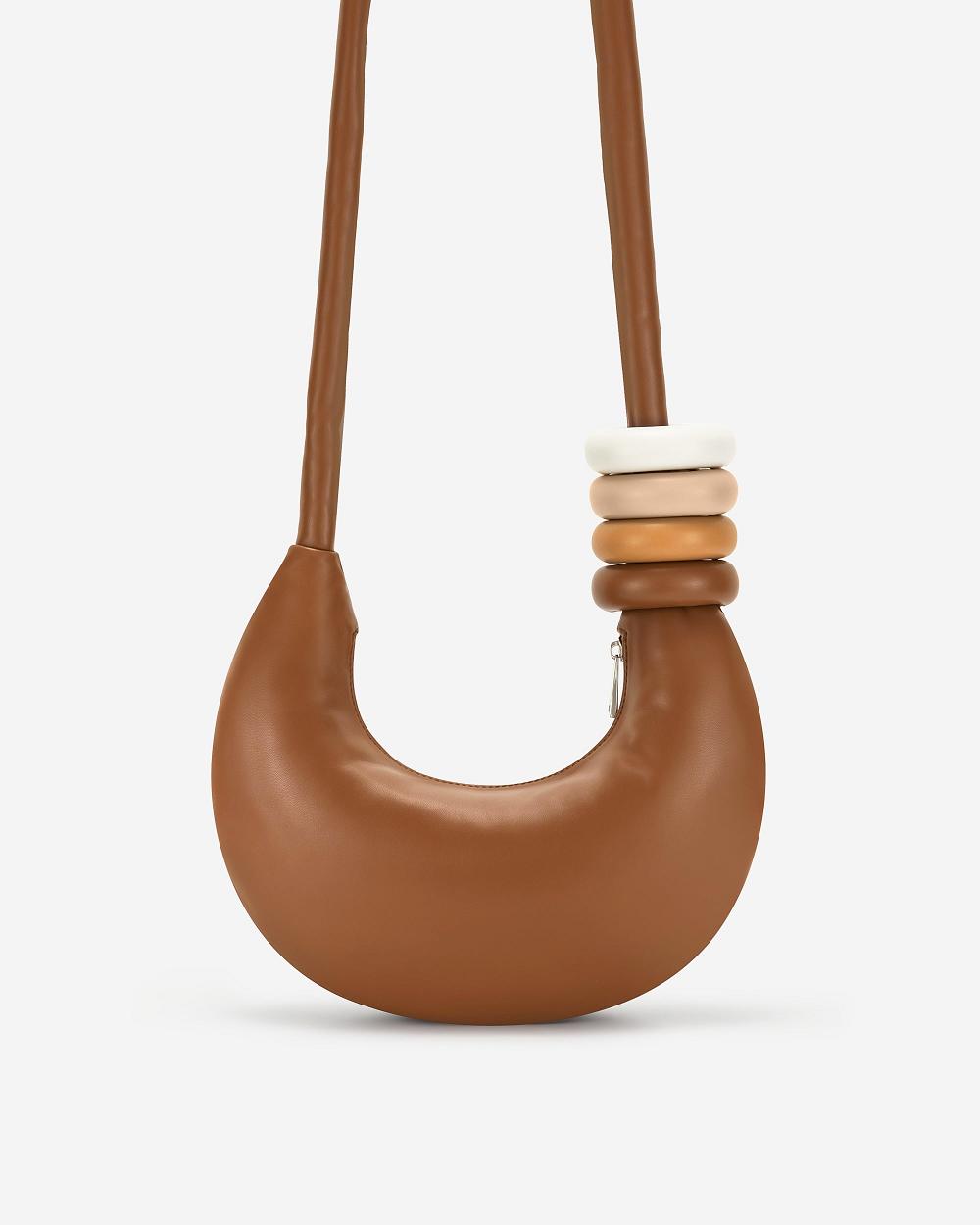 Torba Crossbody JW PEI Abacus Women Brązowe | PL1002JJ