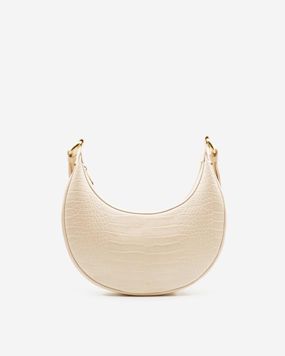 Torba Crossbody JW PEI Carly Saddle Women Beżowe | PL1006XF