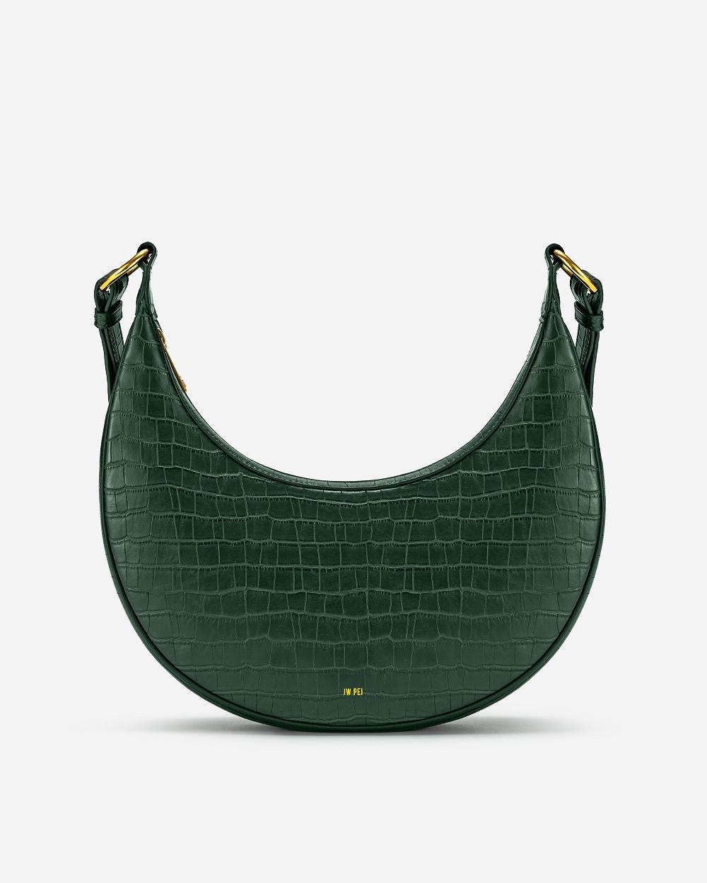 Torba Crossbody JW PEI Carly Saddle Women Zielone | PL1007CE