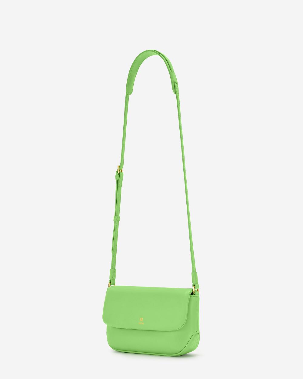 Torba Crossbody JW PEI Debby Flap Women Zielone | PL1009BC