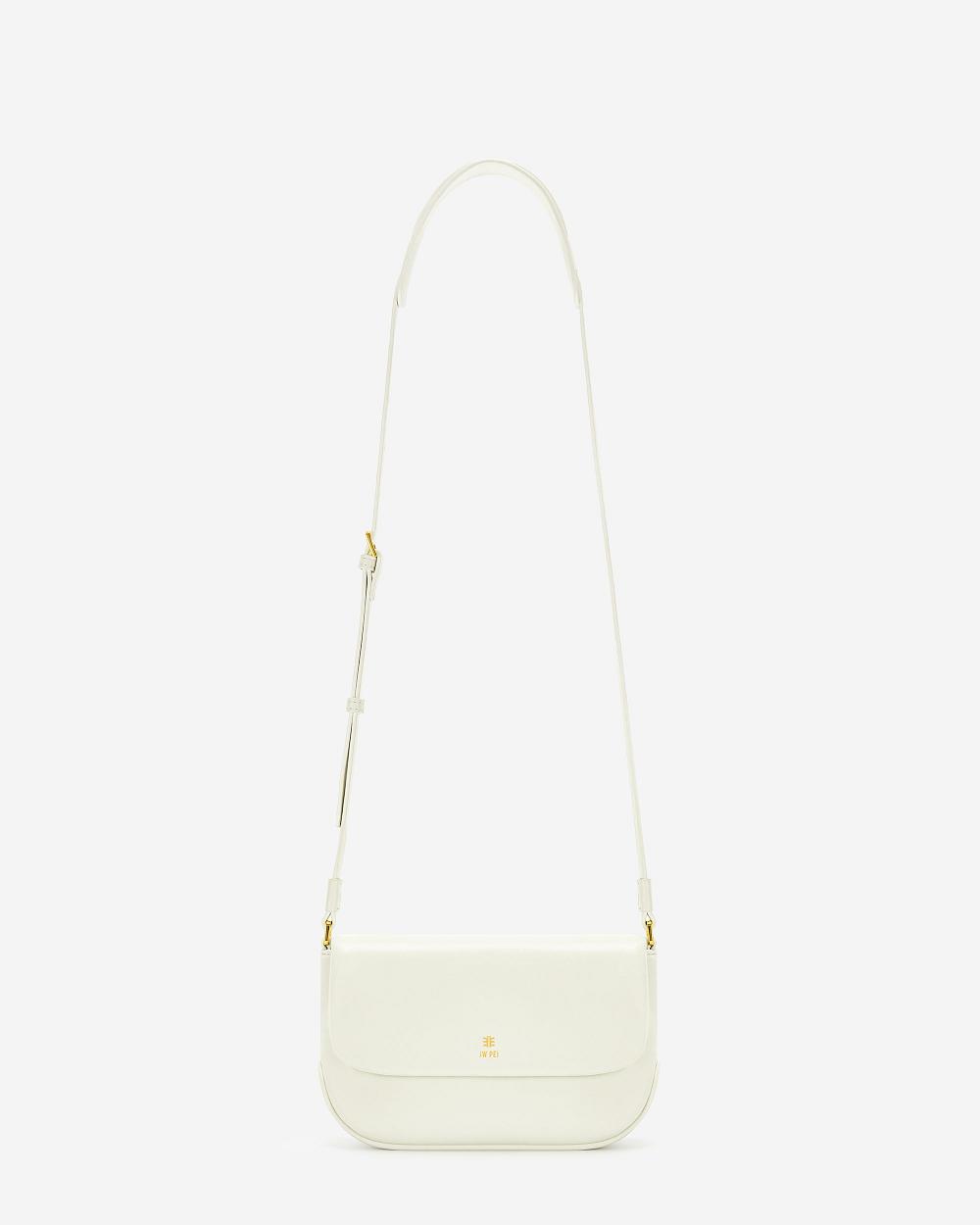 Torba Crossbody JW PEI Debby Flap Women Białe | PL1011MA