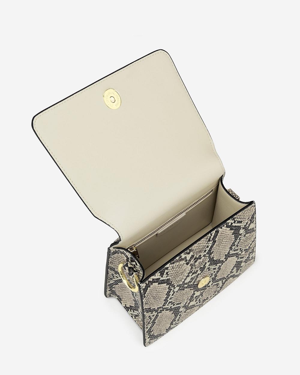 Torba Crossbody JW PEI FAE Top Handle Women Beżowe Czarne | PL1016TV