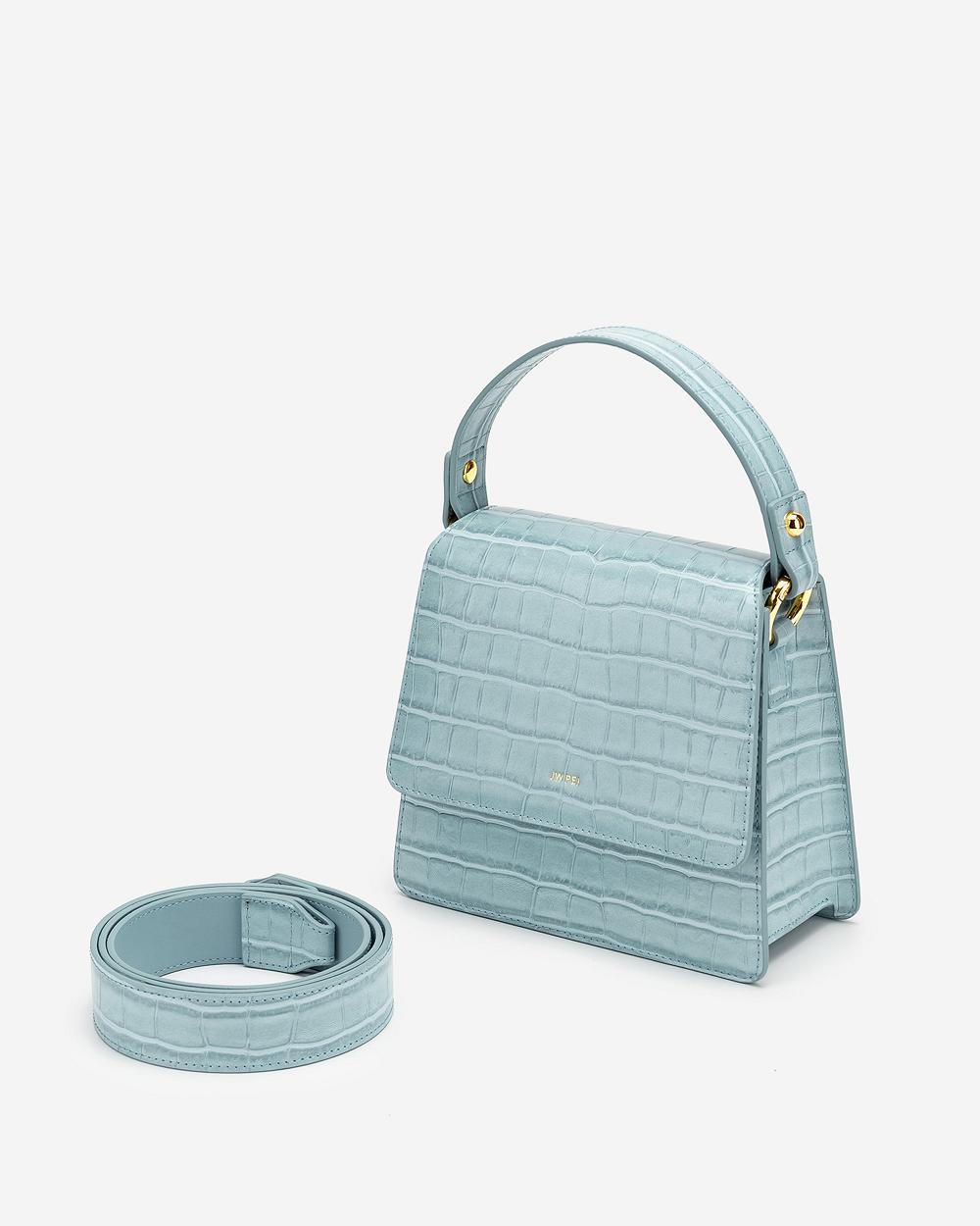 Torba Crossbody JW PEI FAE Top Handle Women Turkusowe | PL1017YU