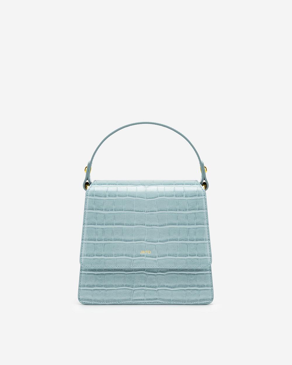 Torba Crossbody JW PEI FAE Top Handle Women Turkusowe | PL1017YU