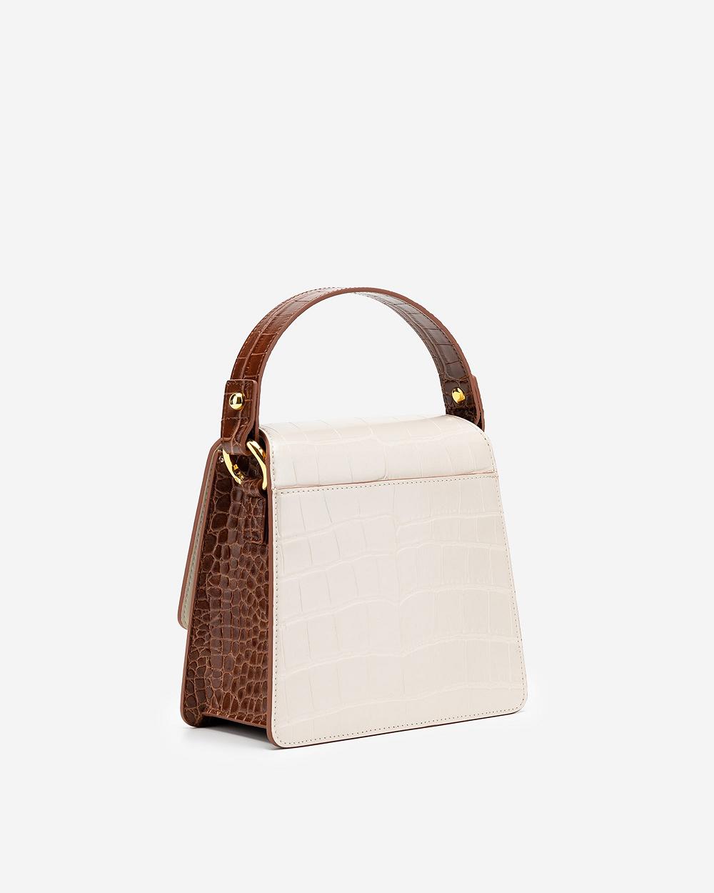 Torba Crossbody JW PEI FAE Top Handle Women Beżowe Brązowe | PL1018UT