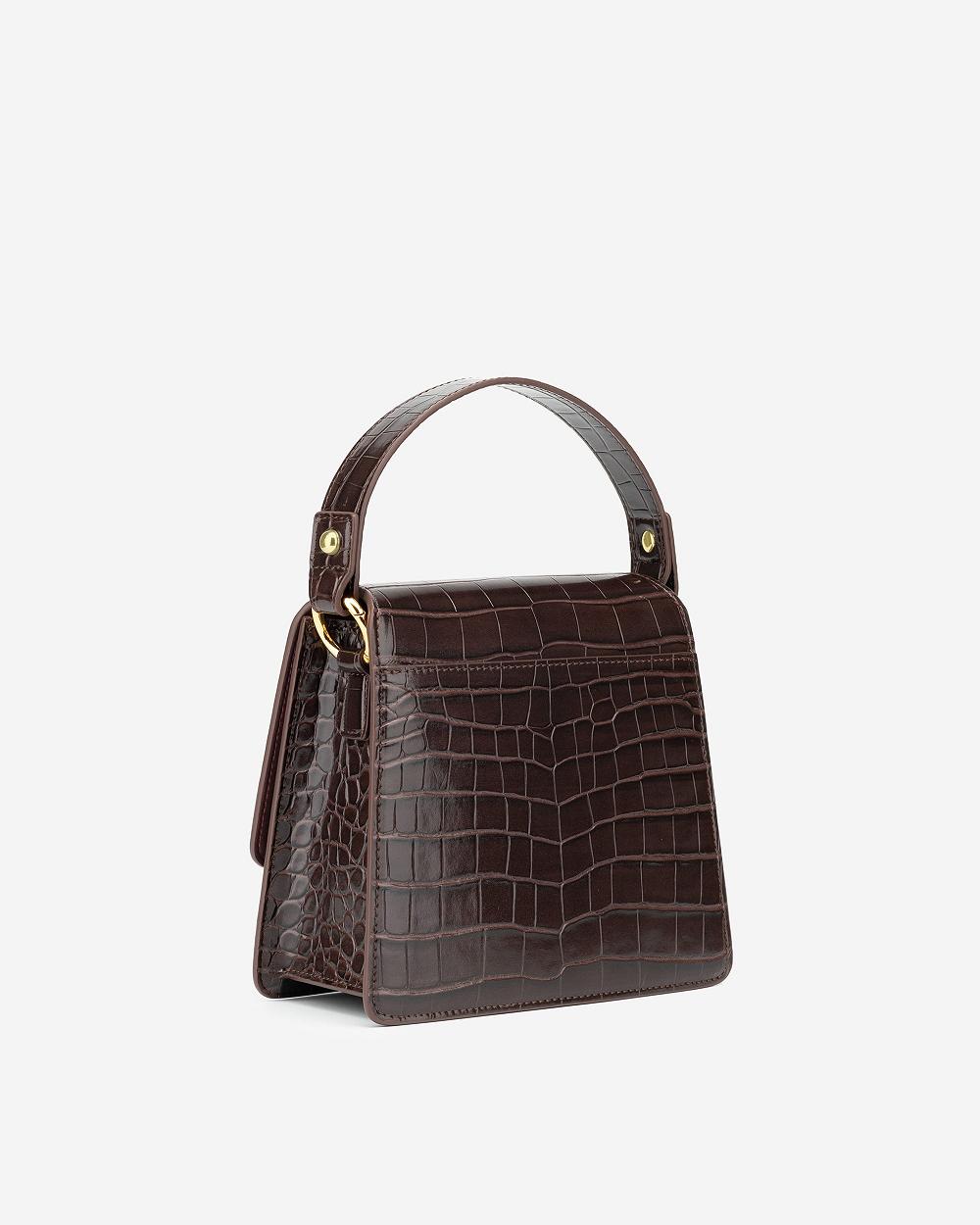 Torba Crossbody JW PEI FAE Top Handle Women Bordowe | PL1019IS