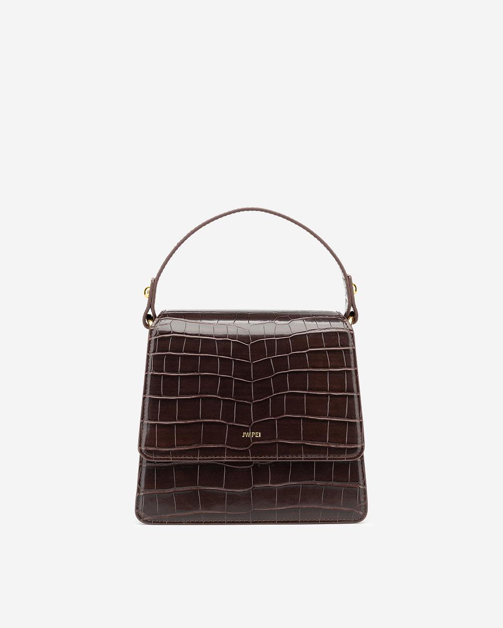 Torba Crossbody JW PEI FAE Top Handle Women Bordowe | PL1019IS