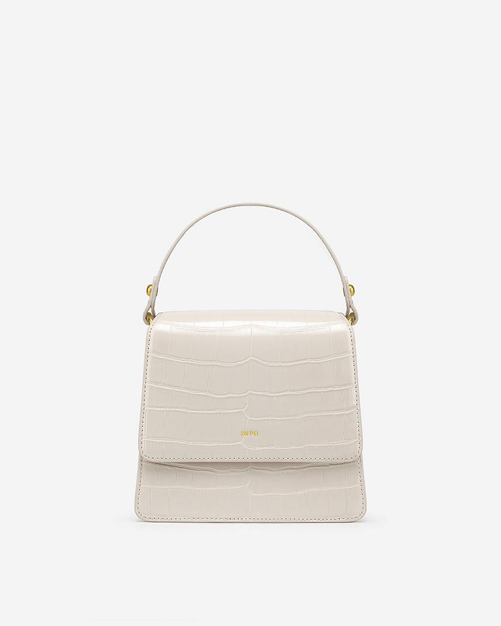 Torba Crossbody JW PEI FAE Top Handle Women Białe | PL1020OR