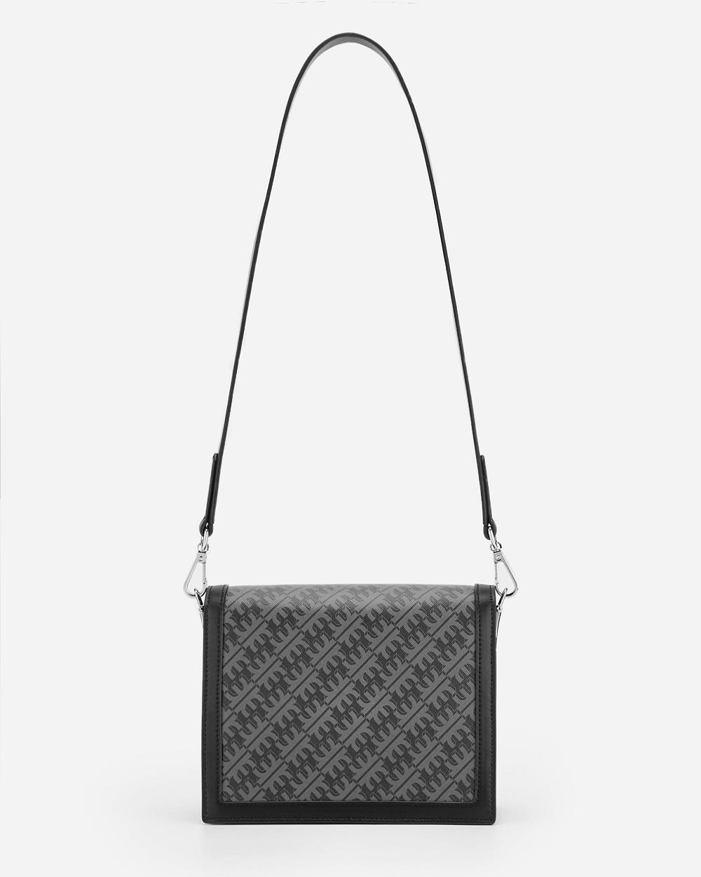 Torba Crossbody JW PEI FEI Mini Flap Women Czarne | PL1023SO