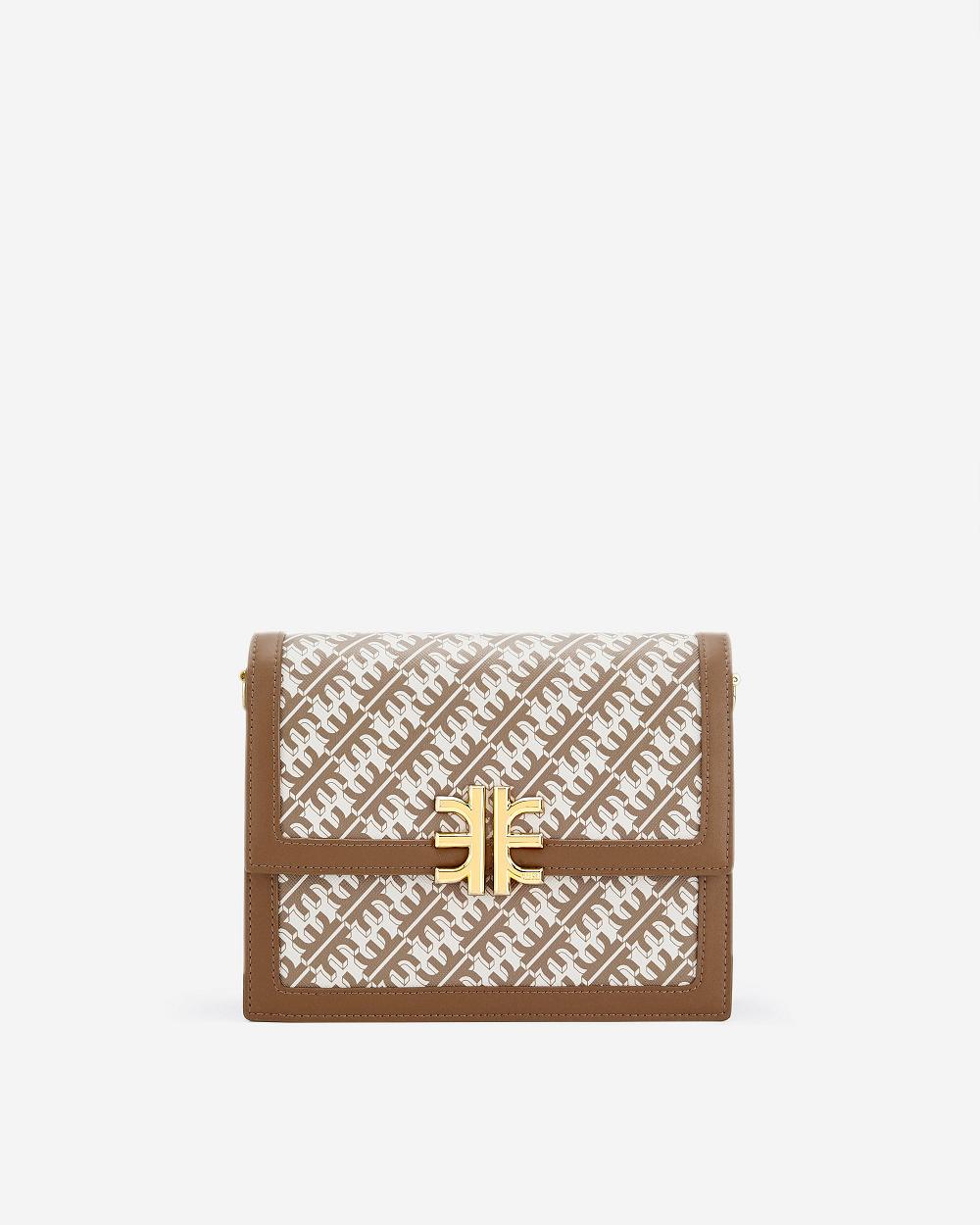 Torba Crossbody JW PEI FEI Mini Flap Women Brązowe | PL1025FM