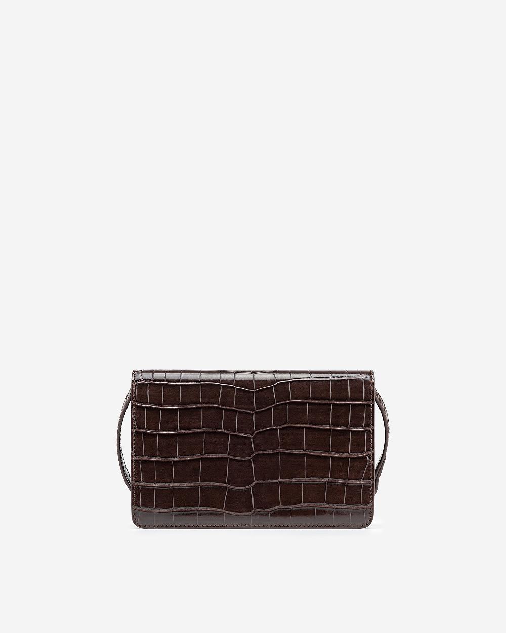 Torba Crossbody JW PEI Julia Acrylic Chain Women Bordowe | PL1030LH