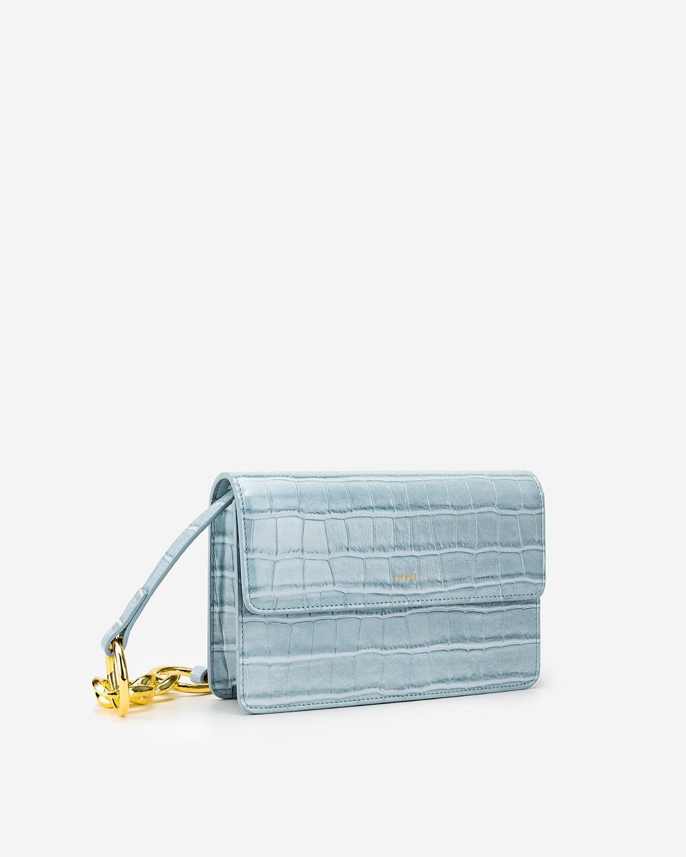 Torba Crossbody JW PEI Julia Chain Women Niebieskie | PL1033CE
