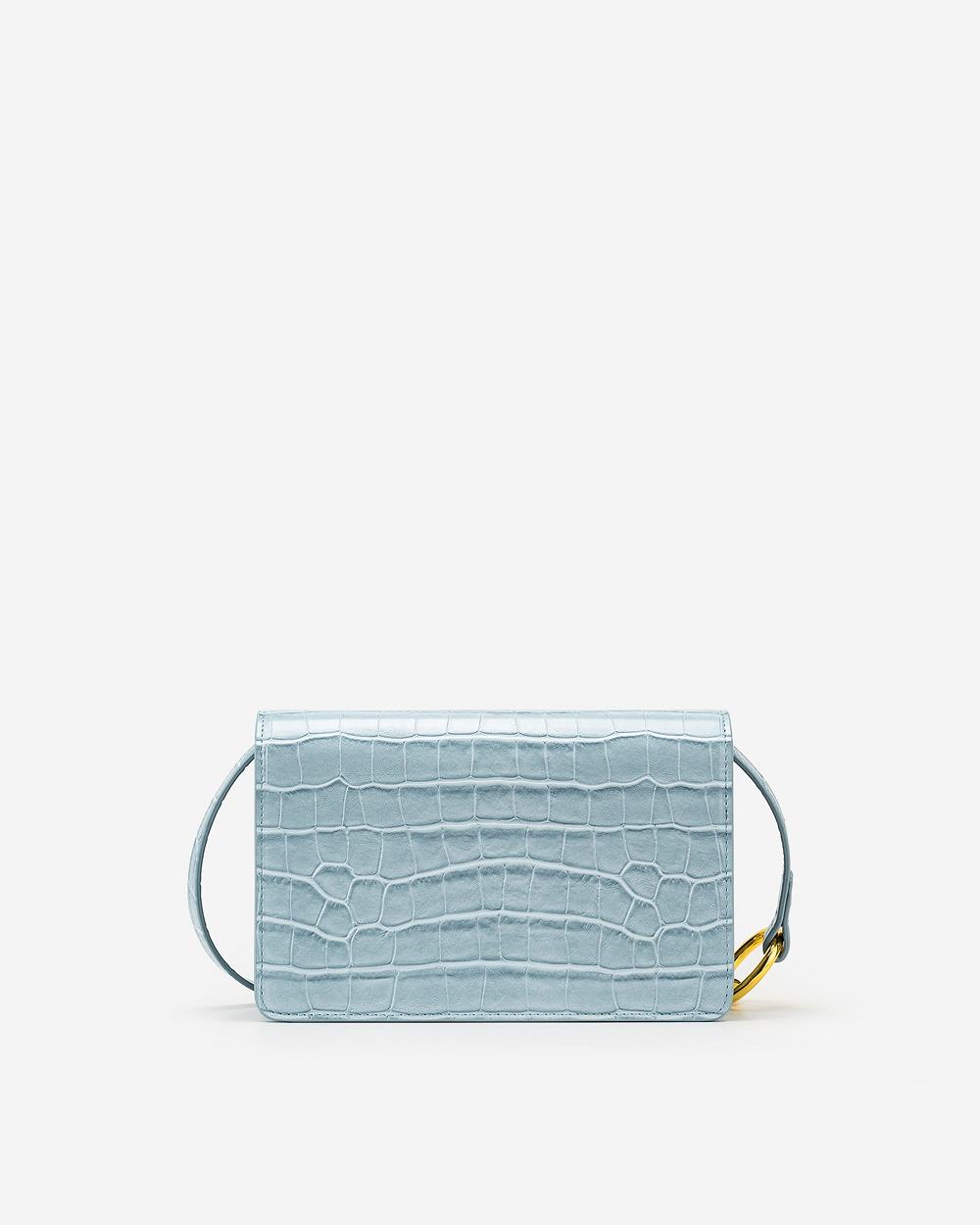Torba Crossbody JW PEI Julia Chain Women Niebieskie | PL1033CE