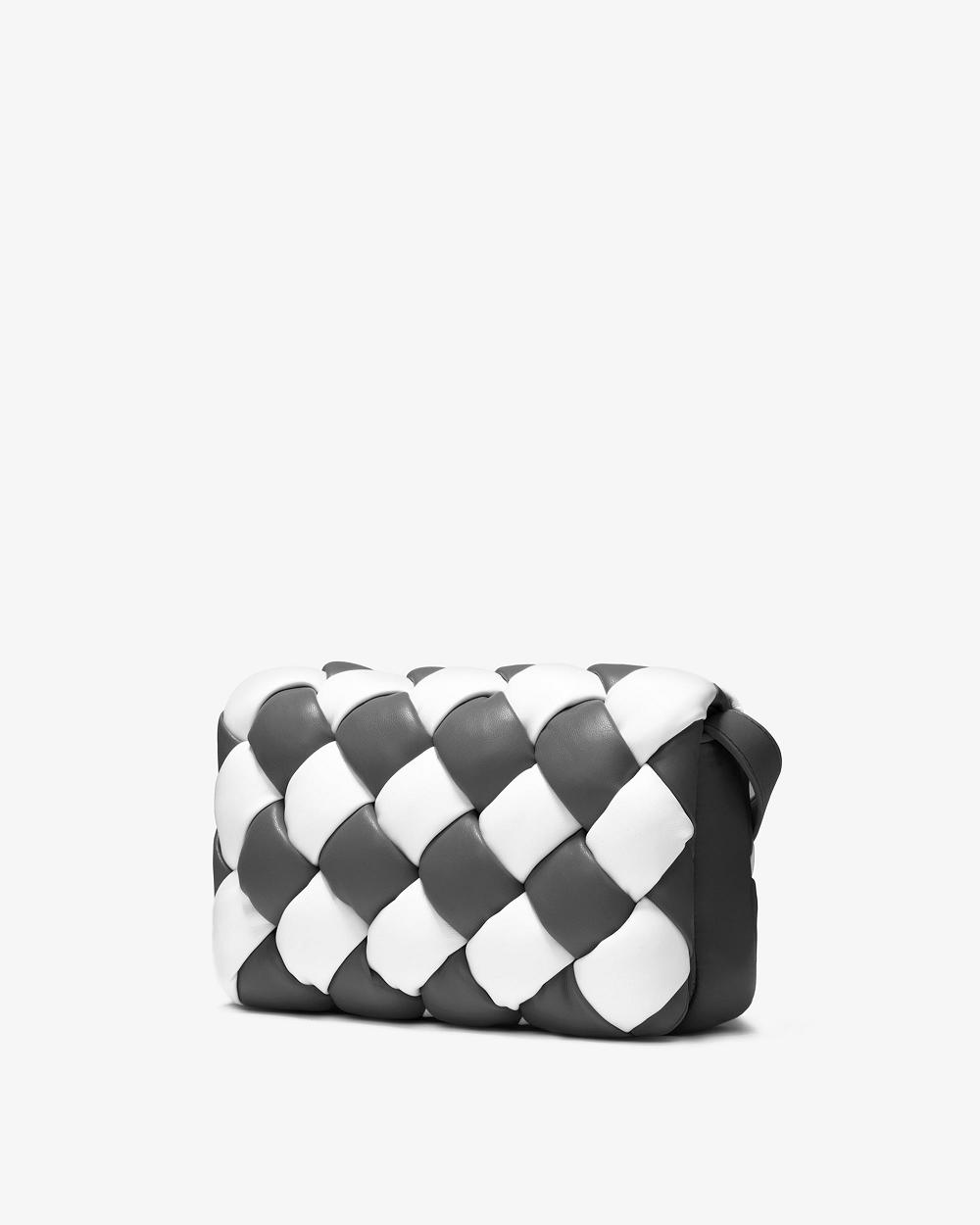 Torba Crossbody JW PEI Maze Women Białe Czarne | PL1044UT