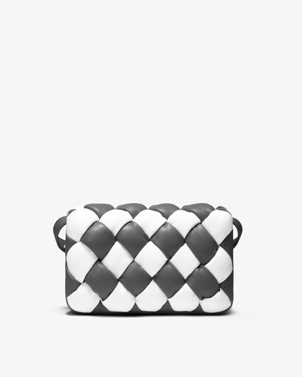 Torba Crossbody JW PEI Maze Women Białe Czarne | PL1044UT