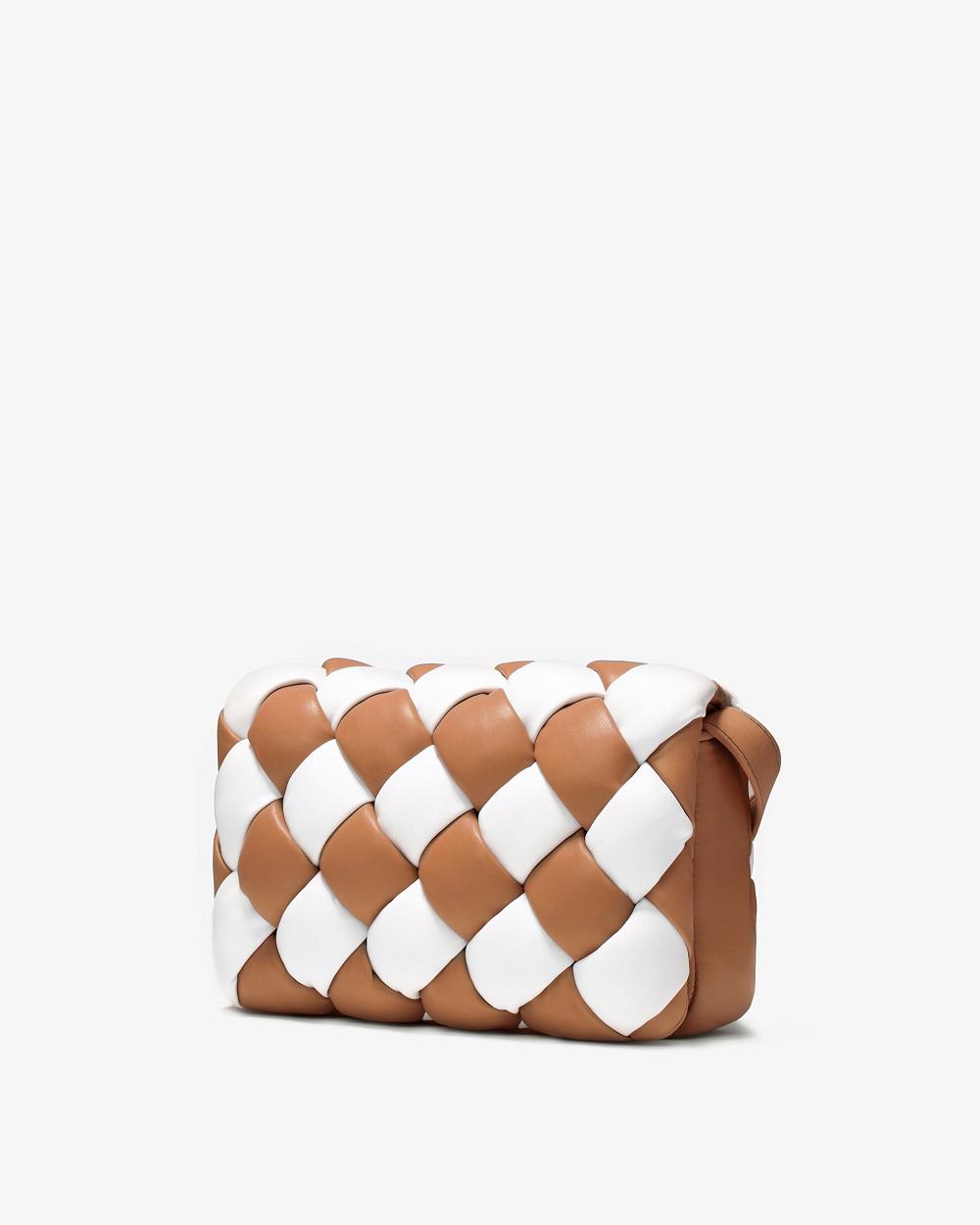 Torba Crossbody JW PEI Maze Women Białe Brązowe | PL1045IS