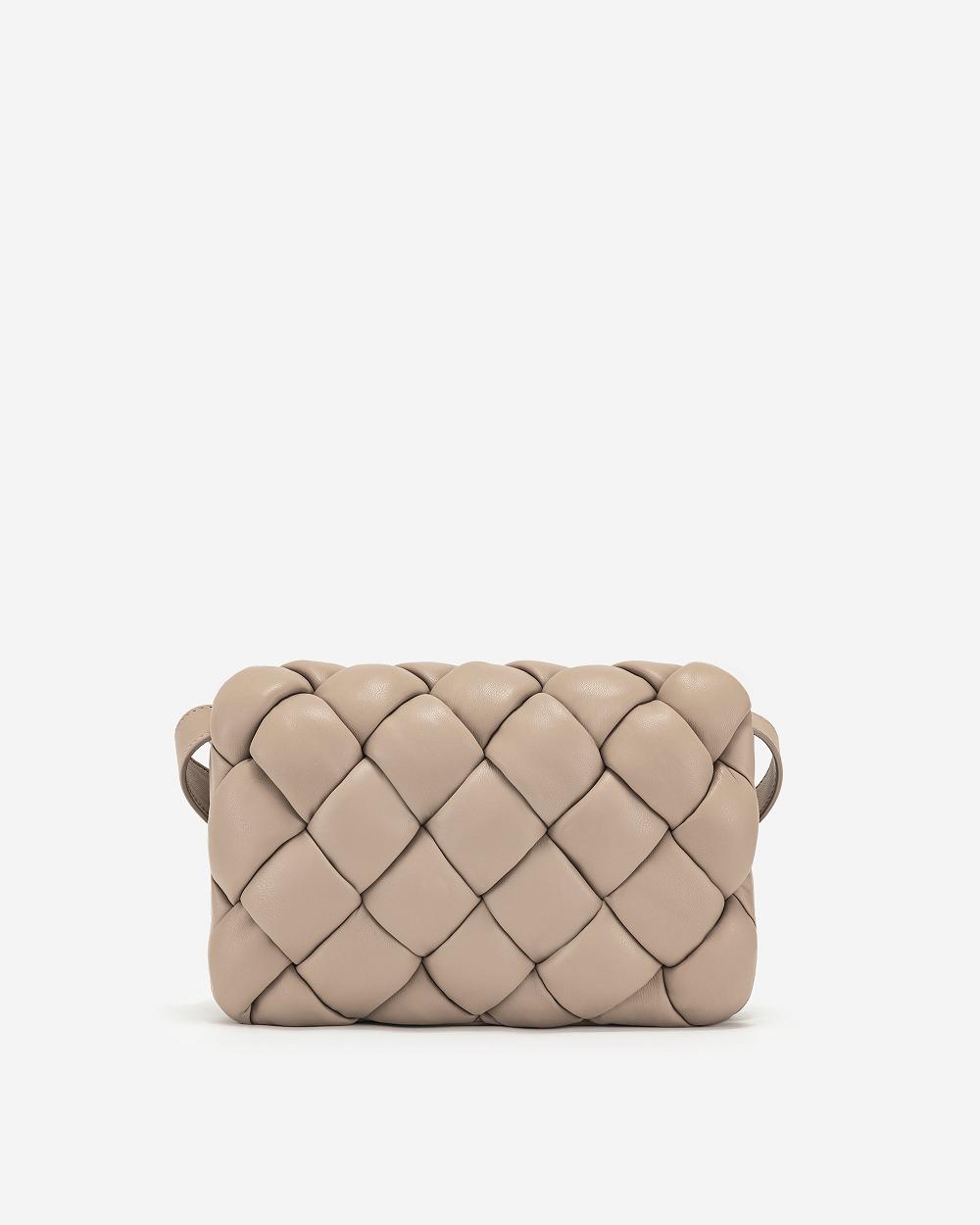Torba Crossbody JW PEI Maze Women Khaki | PL1054JJ