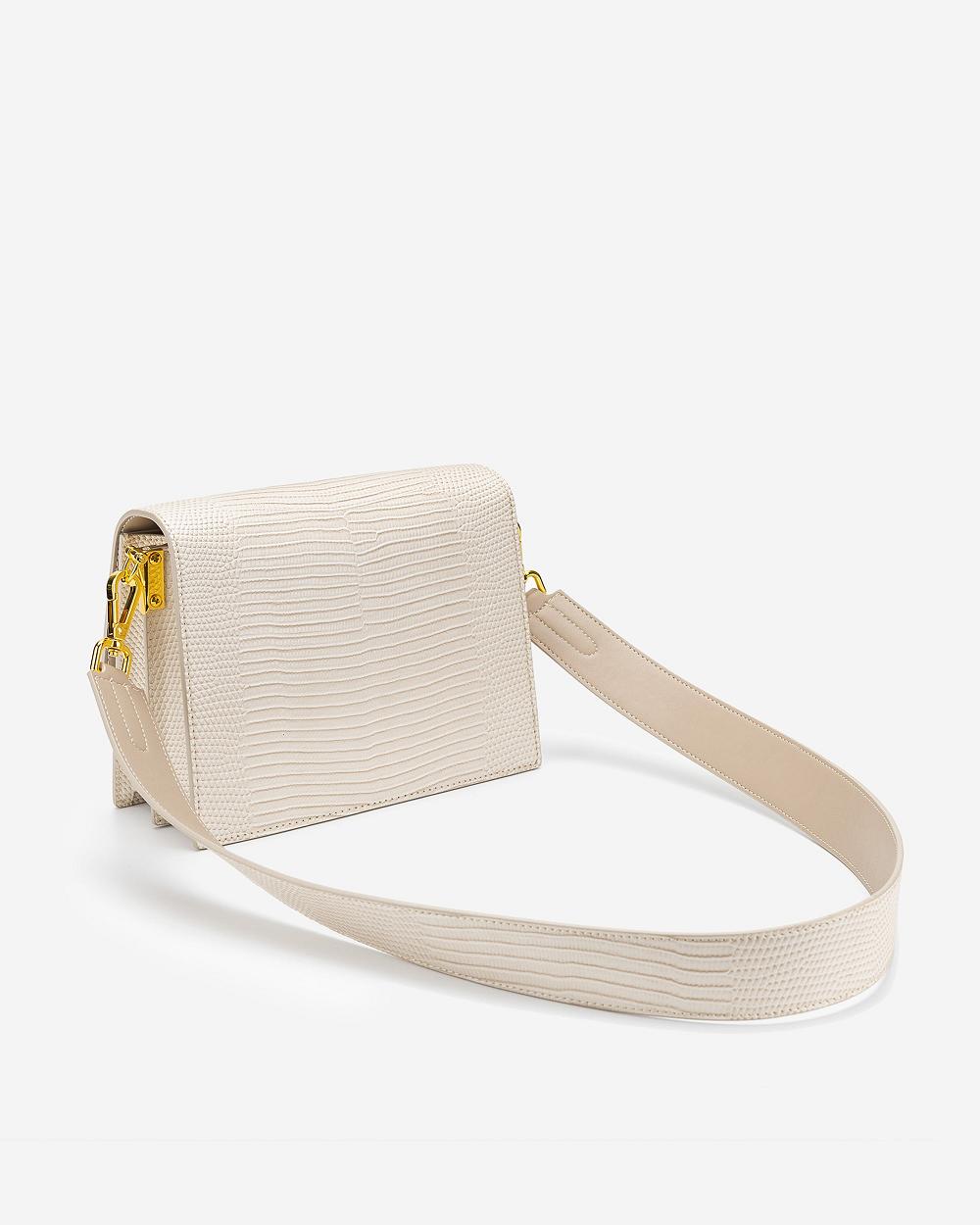 Torba Crossbody JW PEI Mini Flap Women Białe | PL1068TV