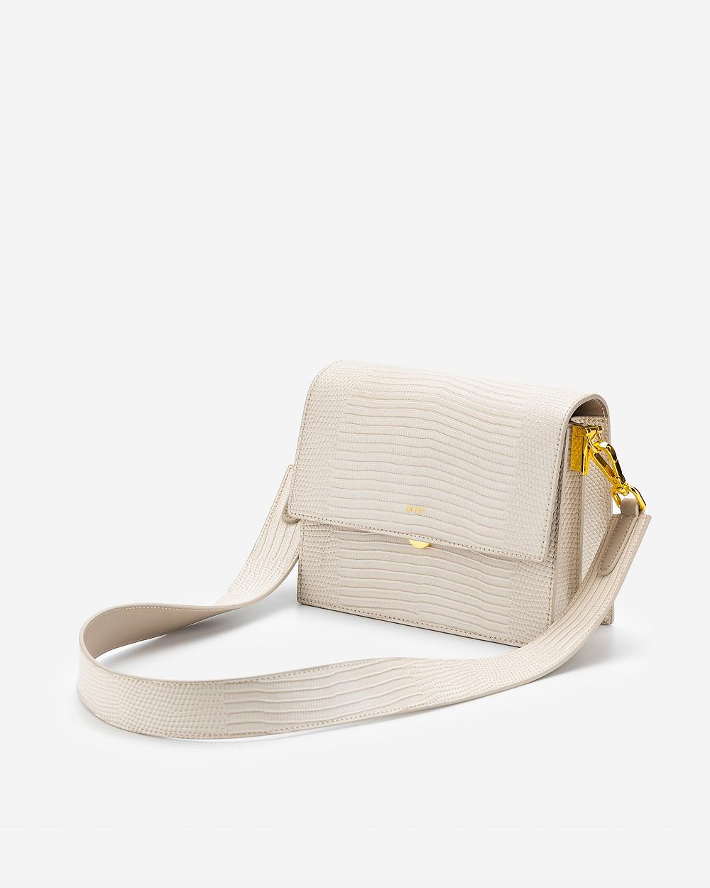 Torba Crossbody JW PEI Mini Flap Women Białe | PL1068TV