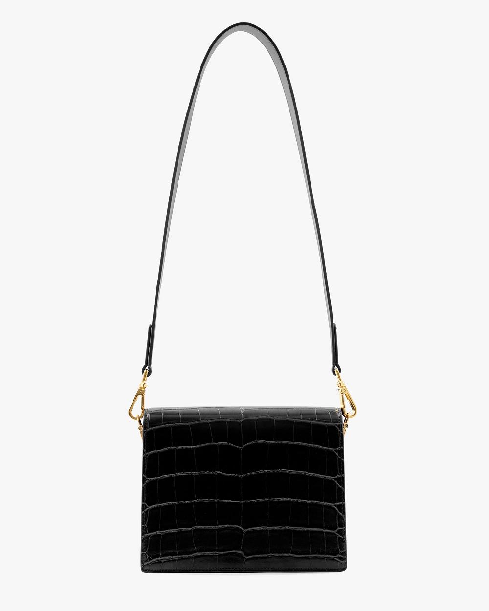 Torba Crossbody JW PEI Mini Flap Women Czarne Szare | PL1067RW